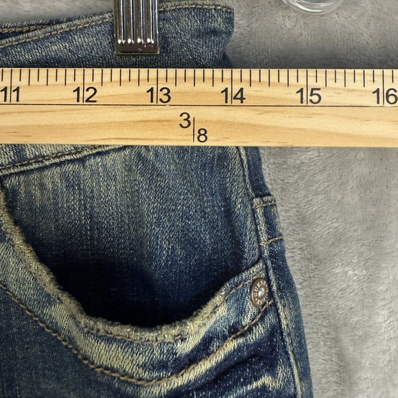 Y2K GUESS Jeans Women's Embroidered Floral Distressed Bootcut Pants‎ Size 24 - Picture 3 of 8